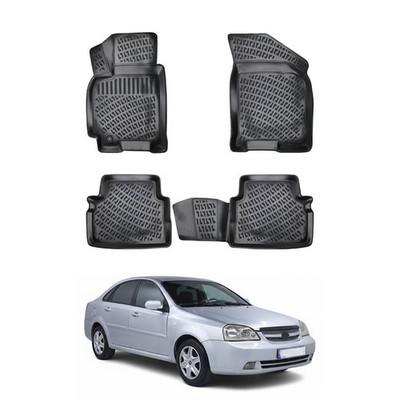 Custom Fit Floor Mats For 2002-2008 Chevrolet Lacetti, TPE 3D All-Weather Liner