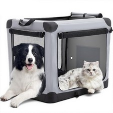 DUMOS Dog Crate 42 Inch Travel Cat Pet Carrier for Extra Large Dog, Portable ...
