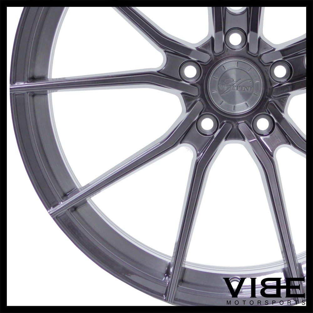20" VERTINI RF1.2 TITANIUM CONCAVE WHEELS RIMS FITS MASERATI GHIBLI