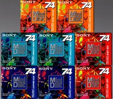  8 Sony MD MiniDiscs Colour Collection Mix 74mins Sealed New 2 each of 4 colors