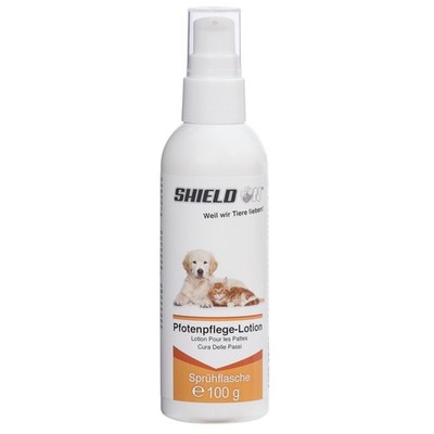 ShieldOn Pfotenpflege-Lotion für Hunde und Katzen - 100g, Sprühflasche Schutz 