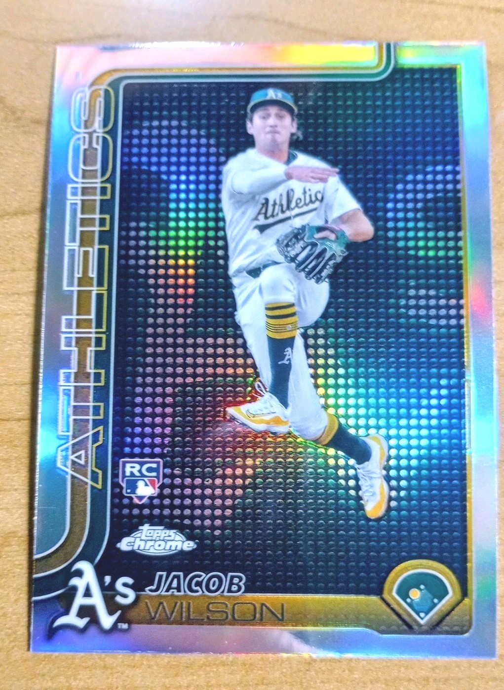 2025 Topps Chrome - Jacob Wilson #96 Lightboard Logo Refractor (RC)