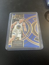 2023-24 Panini Select Brandin Podziemski Rookie RC Premier Blue Silver Prizm SP