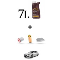 Hoffcar Servicekit 4 Filter Und 7L ÖL FüR Audi A6 (C7) 3.0 Tfsi 228KW Ab 201