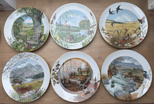 6 Sammelteller Royal Worcester Porcelain  Pet...