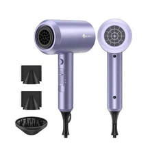 Slopehill Pro Ionic Hair Dryer 1800W Fast Drying w/ 3 Attachments (Lavender)
