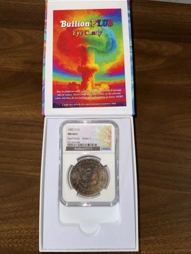 Bullion Plus Eye Candy Nuke! 1882 O Morgan Silver Dollar Ms 64 Star Toner!