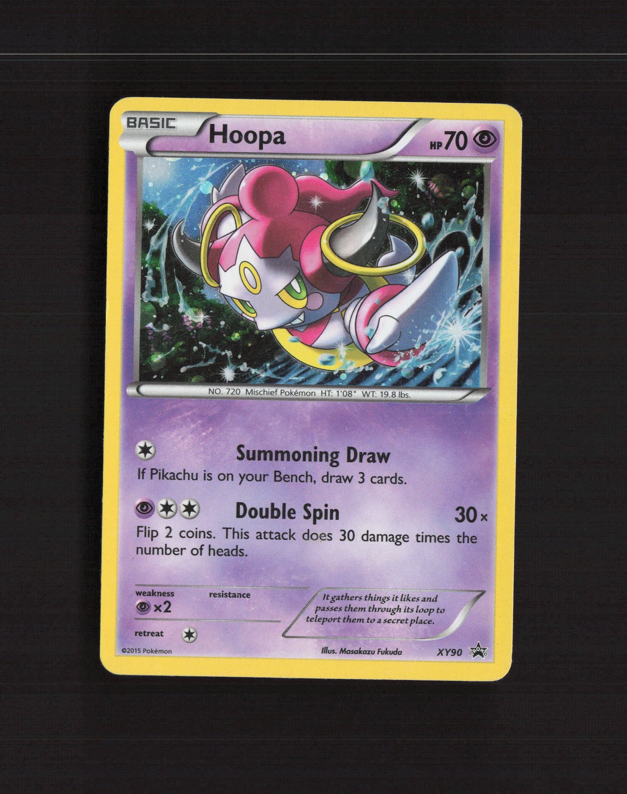 Hoopa XY90 XY Promos Black Star Promo Holo Pokemon Card MP