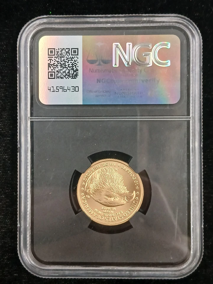 2024 $10 Gold Eagle MS70 Donald J Trump 45th President NGC Signed Facsimile - Image 4 of 4