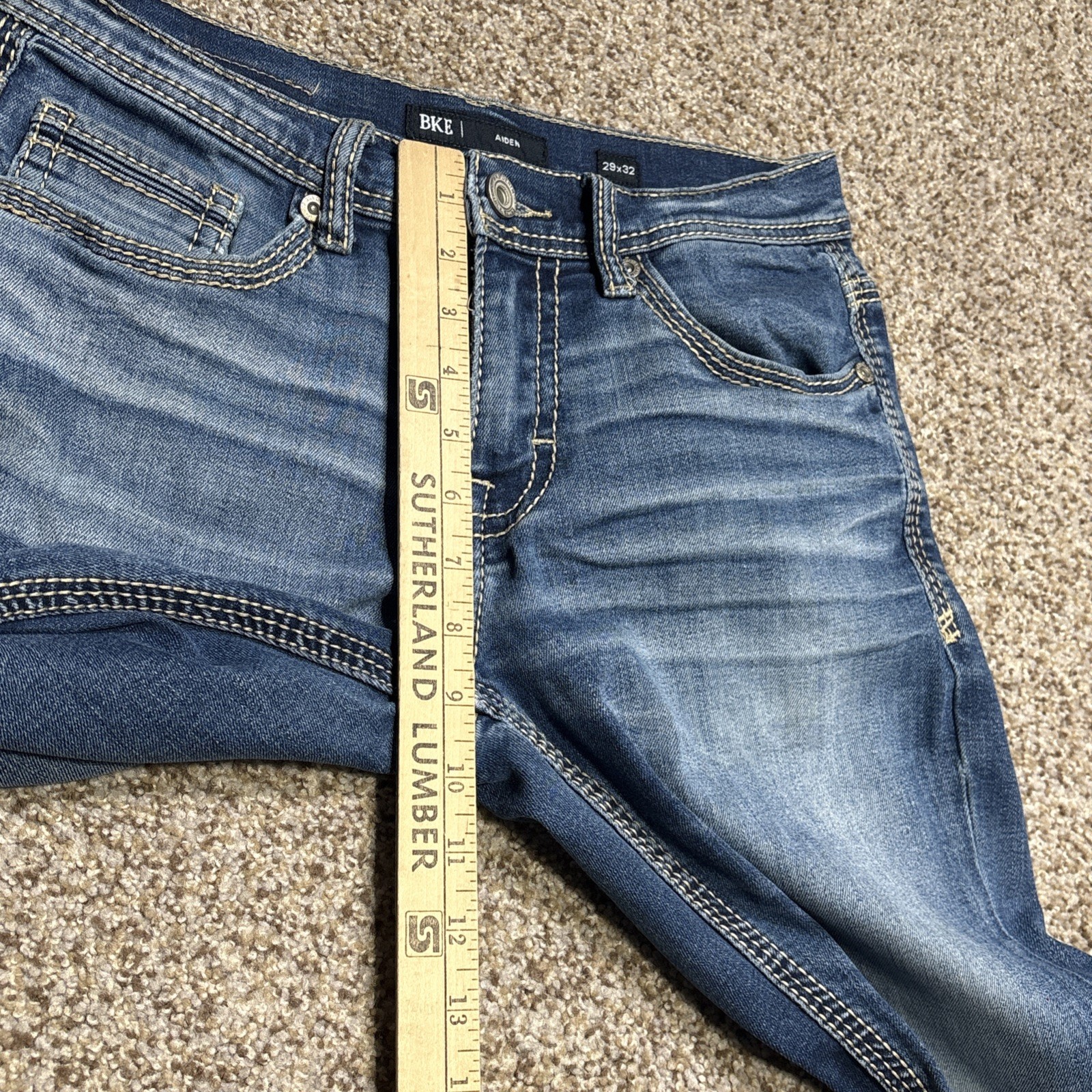 BKE Aiden Denim Jeans Mens 29x32 Fits 29 X 30 Straight Leg - View 9