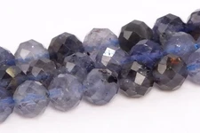 5MM Deep Color Iolite Beads Grade A Natural Gemstone Faceted Round Loose Beads