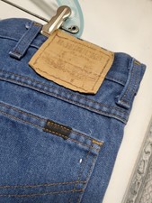 Vtg 1960s ROEBUCKS 12GA Rockabilly Country Western Workwear Denim Jeans 40x26"