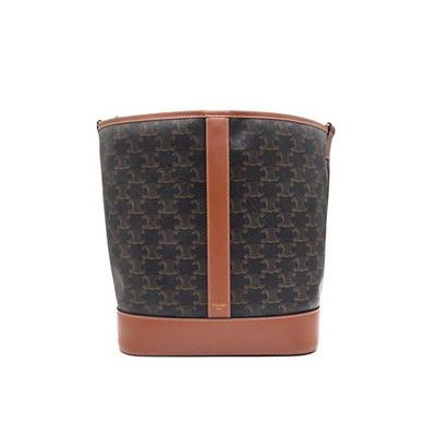 Celine Triomphe Bucket Bag Medium L377769 155544213 [U]