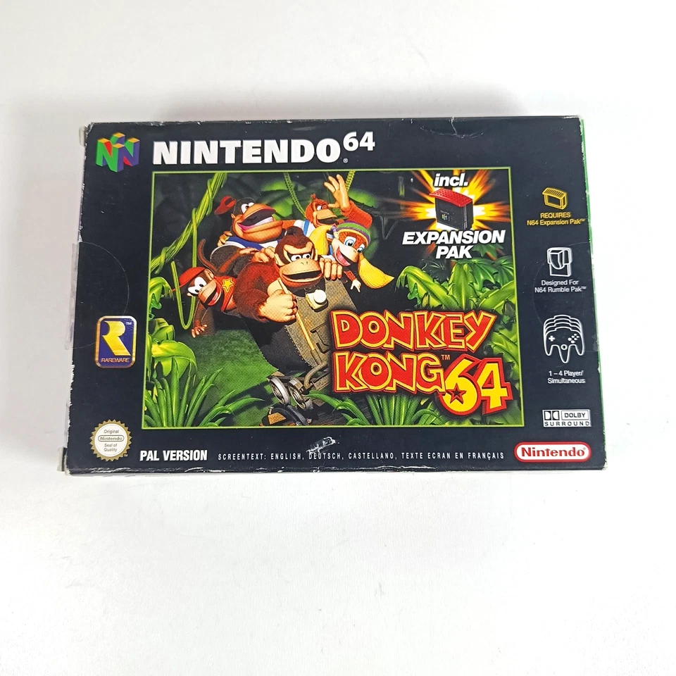 Donkey Kong 64 N64 Boxed with Manual Sealed to one end *No Expansion Pak* - Image 3 of 4