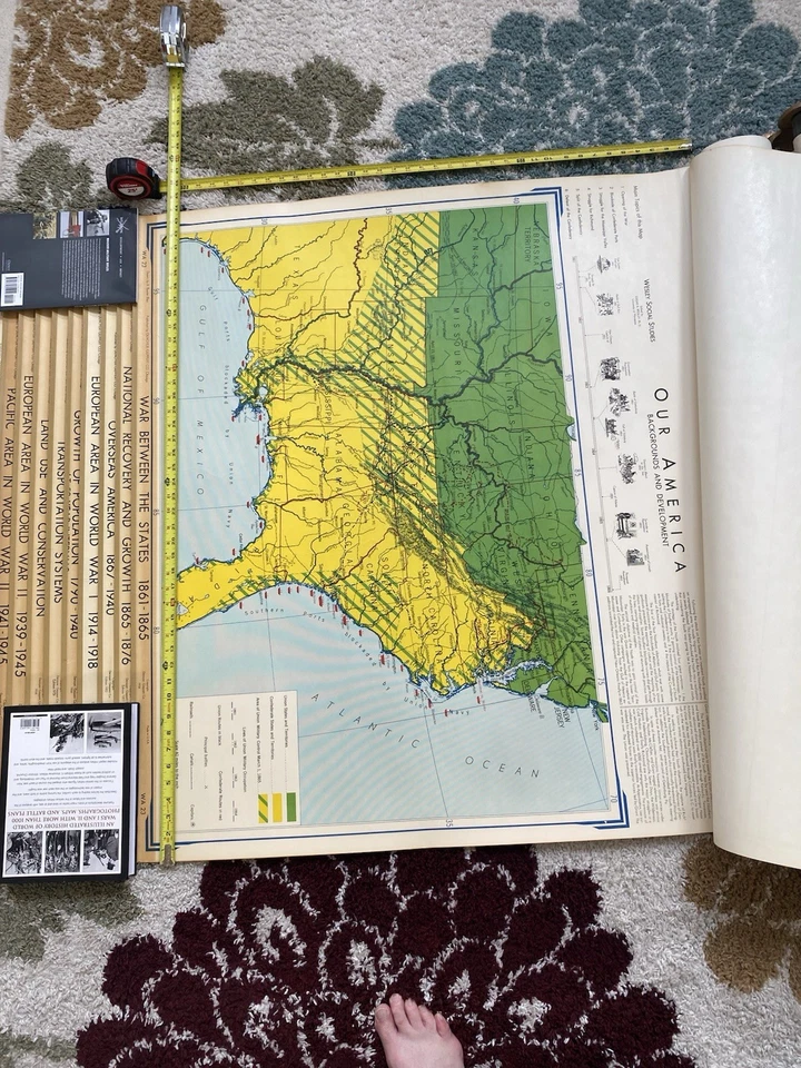 Denoyer Geppert Mapas Vintage 13 Mapas Diferentes - América - Europa - Mundo Foto 4 de 4