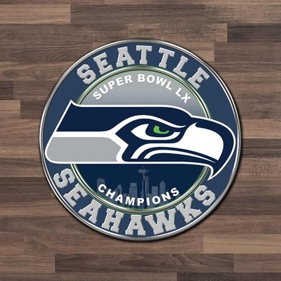 Seahawks Football Decal Super Bowl 2026 Sticker for 12th Man Seattle Fans