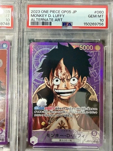 PSA 10 Monkey D Luffy OP05-060 Leader Alt Art One Piece Card Game Japanese
