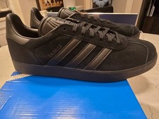 Image of adidas Originals Gazelle Triple Black CQ2809 Men’s US Size 10 Shoes Trainers NEW