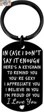 Valentines Day Gifts for Him Drive Safe Keychains for Boyfriend Husband Birthday