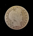1907-D Denver Mint Silver Barber Half Dollar.... Free Shipping.