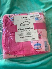 Little Sleepies Pink Weekend in Paris Large Bamboo Cloud Blanket New LS