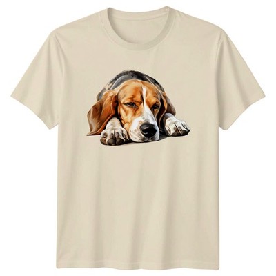 Beagle Hund Tiere Hunde Herren Damen Grafik T-Shirt Unisex