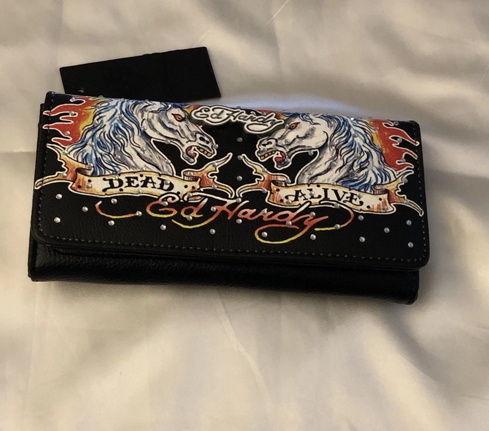 Ed Hardy Leather Wallets for Women for sale | eBay