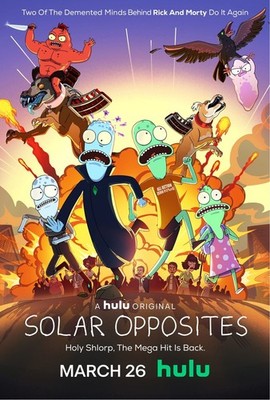 2020 Promo Film Poster Print ''Solar Opposites'' Justin Roiland Dan Harmon Gift