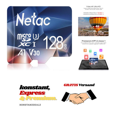Netac Micro-SD 128GB UHS-I U3 V30 100 3
