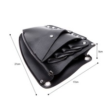 1-Leather Barber Scissor Hairdressing Holster Pouch Holder Case Rivet Clips UQLD