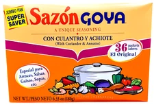 Sazon Goya Jumbo Culantro y Achiote Curiander & Annatto 36 Ct EXP 06/2030