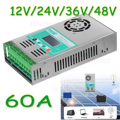 MPPT Solar Ladegerät Inverter 60Amp 12/24/36/48V Auto LCD Backlight Off-Grid