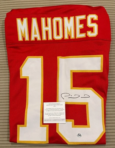Patrick Mahomes Kansas City Chiefs Signed Autograph Football Jersey COA A46180