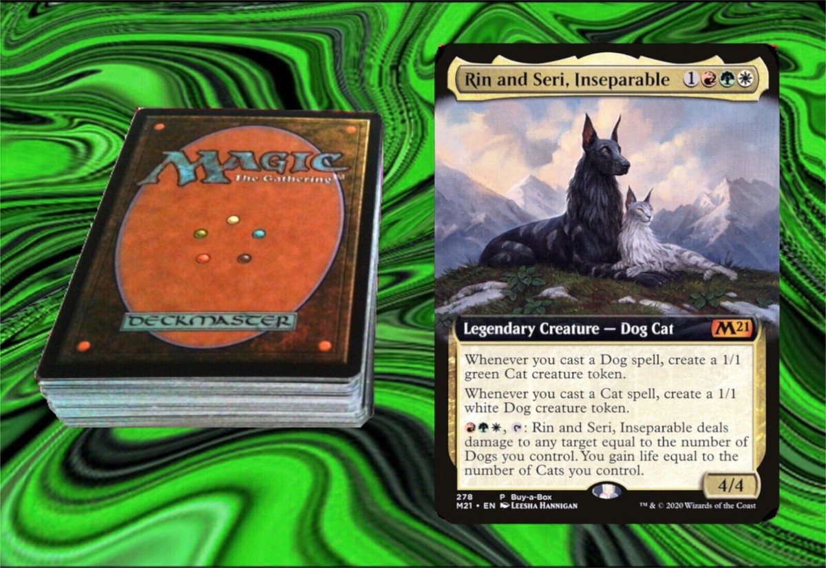 mtg rin and seri commander deck Cats & Dogs - Seri, Inseparable slip rubber backing to keep the playmat from shifting during use MTG Commander Deck EDH Deck