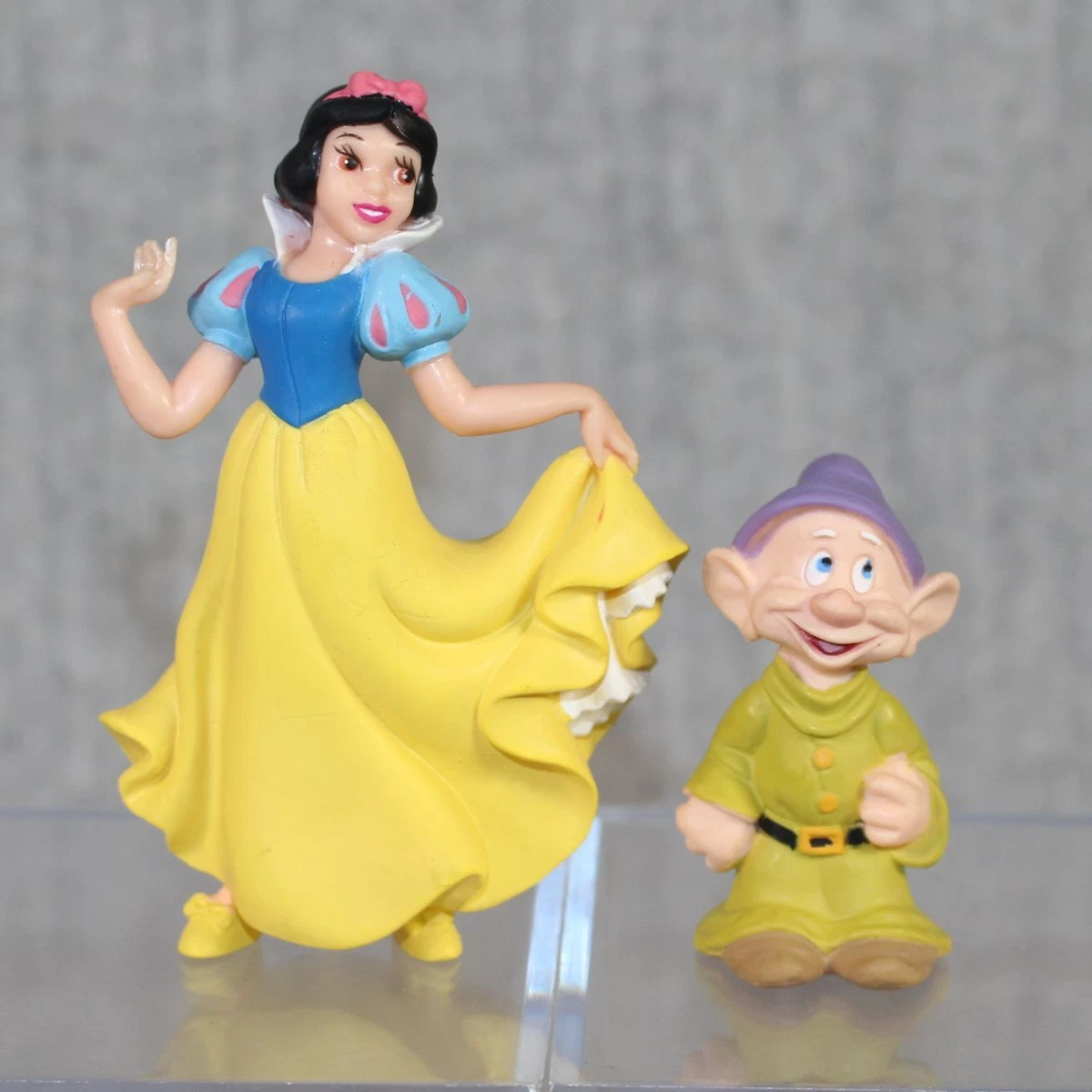 SNOW WHITE DISNEY Bullyland Handpainted PVC Figures Princess Dopey Germany 2000s