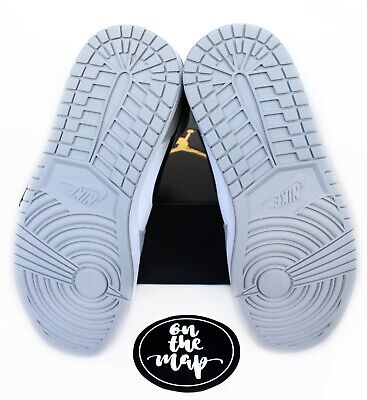 Nike Air Jordan 1 Retro Mid Smoke Grey OG White Black UK 3 9 Nike Air Jordan 1 Retro Mid Smoke Grey OG White Black UK 3 9