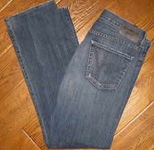 Citizens of Humanity SID Jeans 33 x 32 Zip Fly Stretch Denim Lightly Distressed