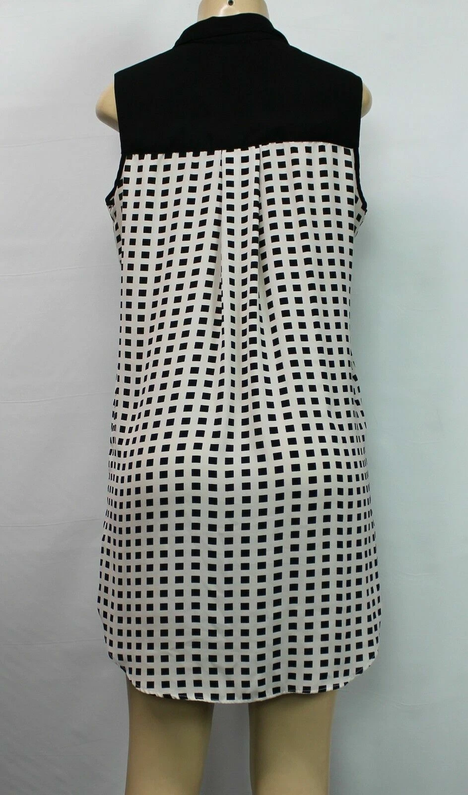 OFF WHITE Abito donna Dex nero bianco sporco taglia S