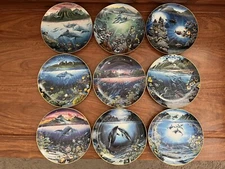 Lot Of 9 Underwater Paradise By Robert Nelson 8" Plates Danbury Mint Collection