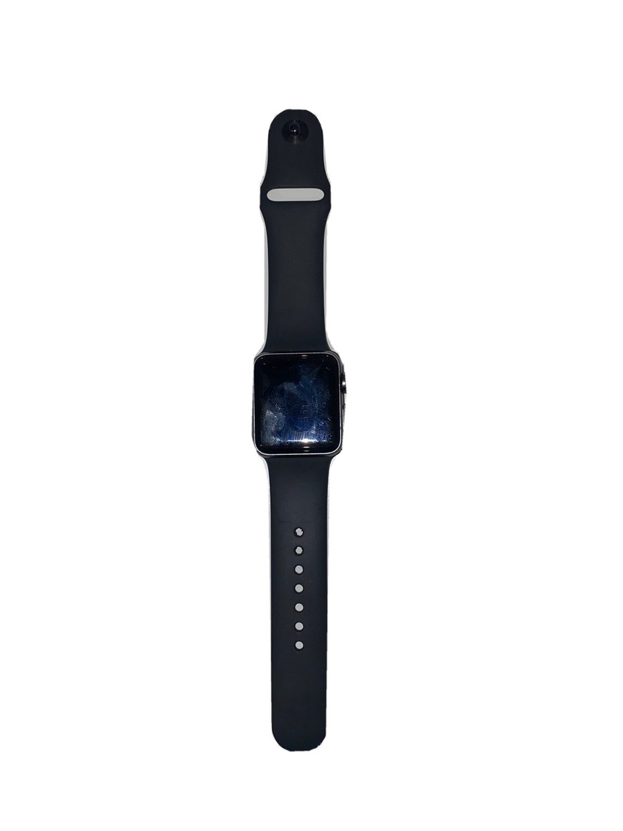 Apple Watch Series 3 38 mm Gray Aluminum Case with Black Aluminium 