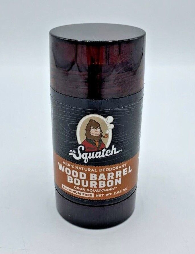 4pk Dr. Squatch Deodorant Wood Barrel Bourbon Pine Tar Fresh
