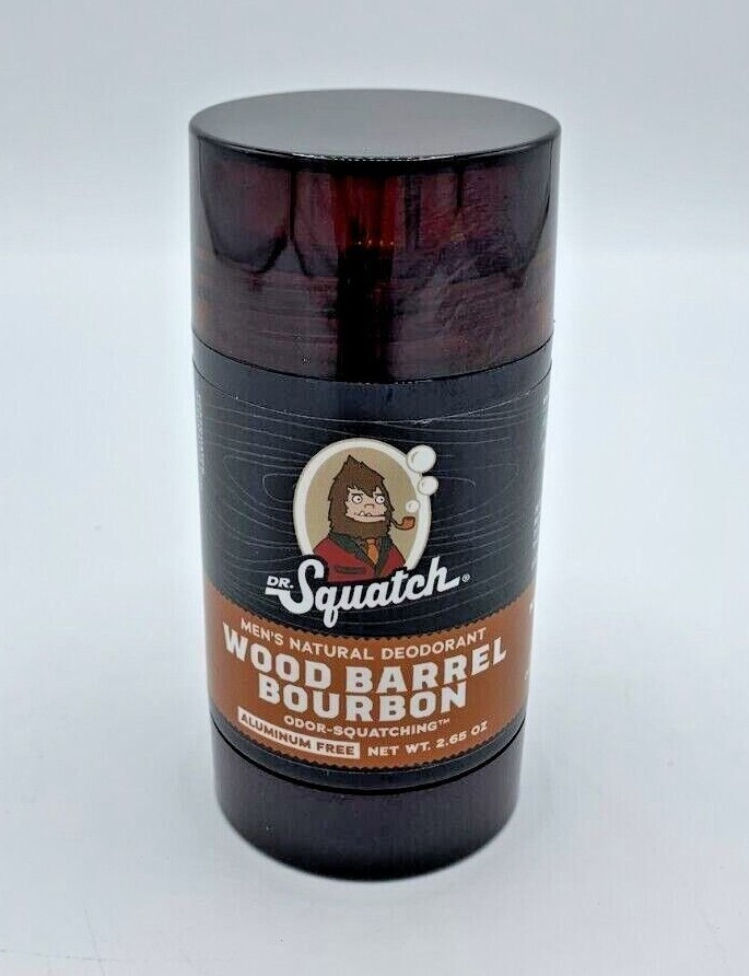 Dr Squatch Deodorant Sage Pine Tar Bay Rum Birchwood Breeze Bourbon