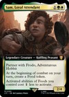 MTG Sam, Loyal Attendant Extended Art  - The Lord of the Rings Commander #090