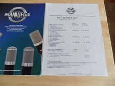 Soundelux Microphone Sales Brochure/price List 1999