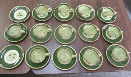 Stangl Star Flower 13 Tea Cups & 15 Saucers