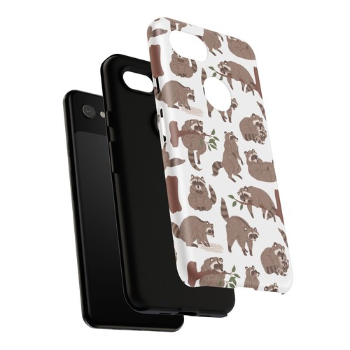 Raccoon Forest Phone Case - Cute Woodland Design, Animal Lover Gift - Dual Layer - Picture 119 of 177