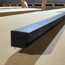 Stone Grey Acoustic Wood Panel L-Trim 2400mm x 26mm | Edge