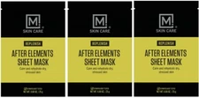 3Pack M. Skin Care After Elements Facial Sheet Mask Treatment for Men, Sunburn