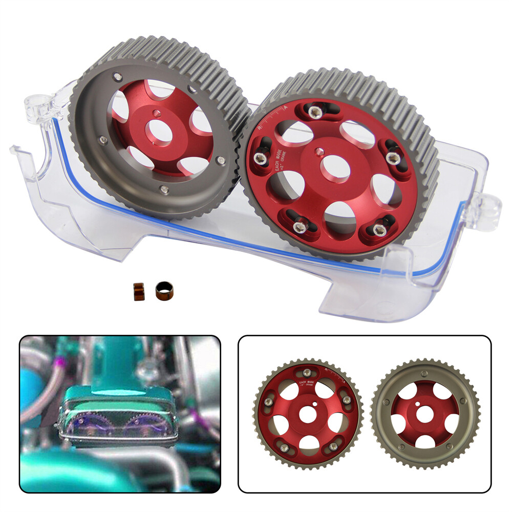 Cam Cover+Cam Gear Pulley For Toyota Supra 2JZ-GTE JZA80 Lexus