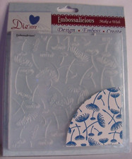 Die'sire Embossalicious Embossing Folder MAKE A WISH Dandelions 6x6 NEW